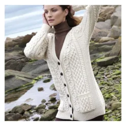 Gilet irlandais crème