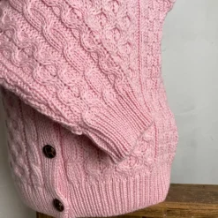 Gilet irlandais enfant rose