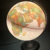 Globe terrestre lumineux Sépia