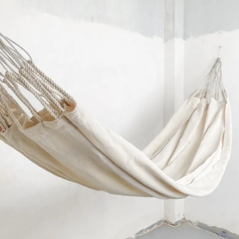 Hamac double en coton écru
