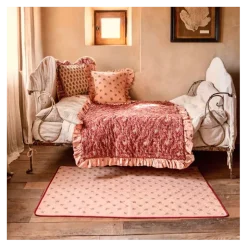 Housse de coussin à volant