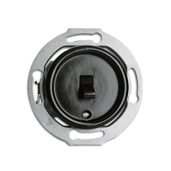 Interrupteur va & vient en bakélite noir