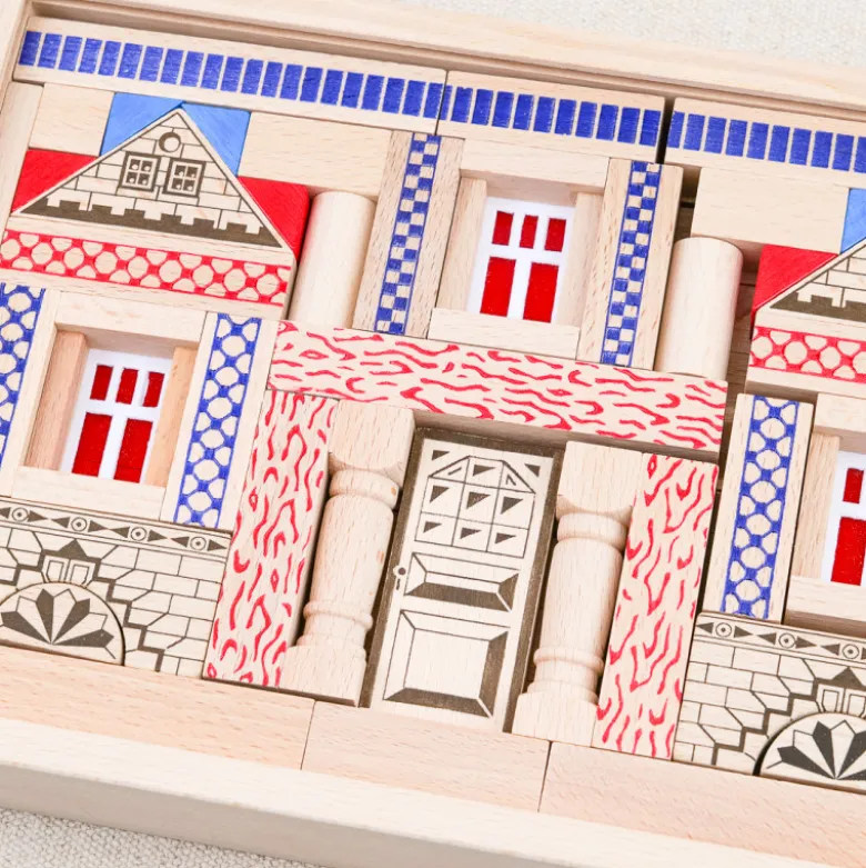 Jeu de construction en bois