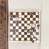 Jeu de dames pliable en bois