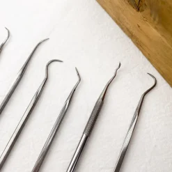 Jeu de 6 grattoirs en inox
