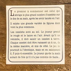 Jeu des osselets Maison Empereur
