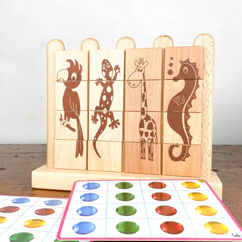 Jeu éducatif animaux et strass