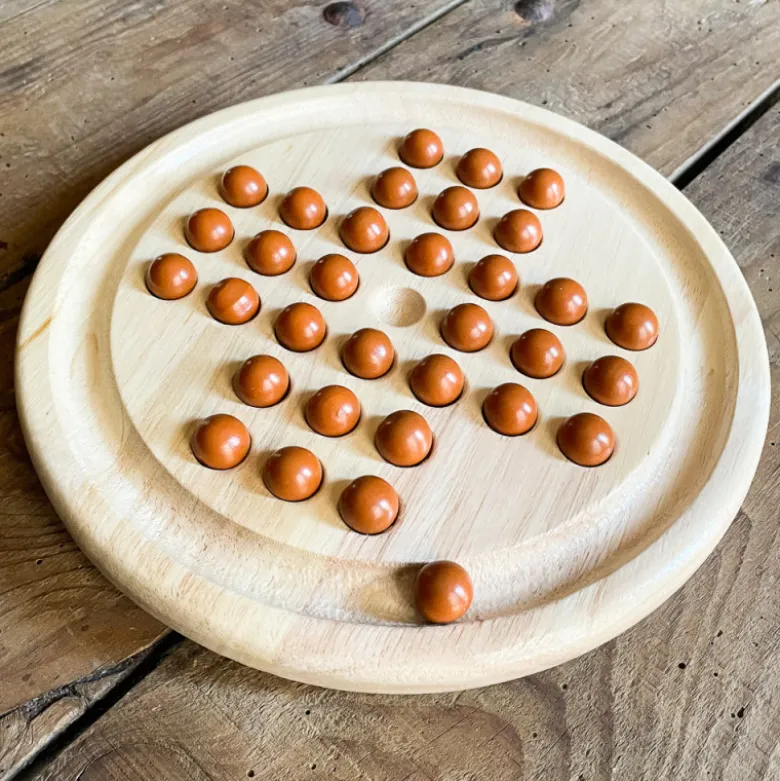 Jeu du solitaire en bois