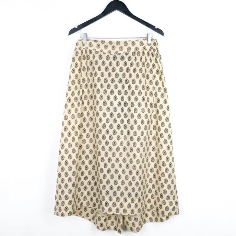 Jupe provençale aubépine beige
