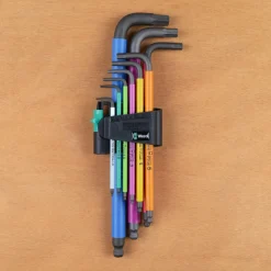 Kit de 9 clés coudées Wera