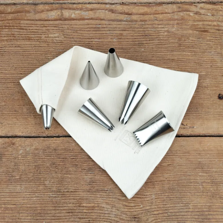 Kit 6 douilles inox et poche coutil