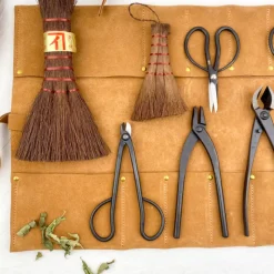 Kit pour Bonsaï - 10 outils et sacoche cuir