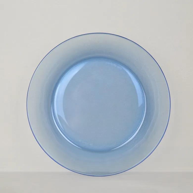 Lot de 6 assiettes creuses Lys Duralex -Marine