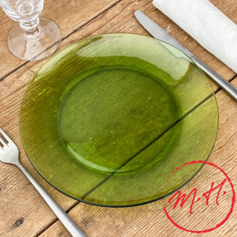 Lot de 6 Assiettes plates Lys Duralex - vert