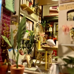 Magasin de fleurs miniature à monter
