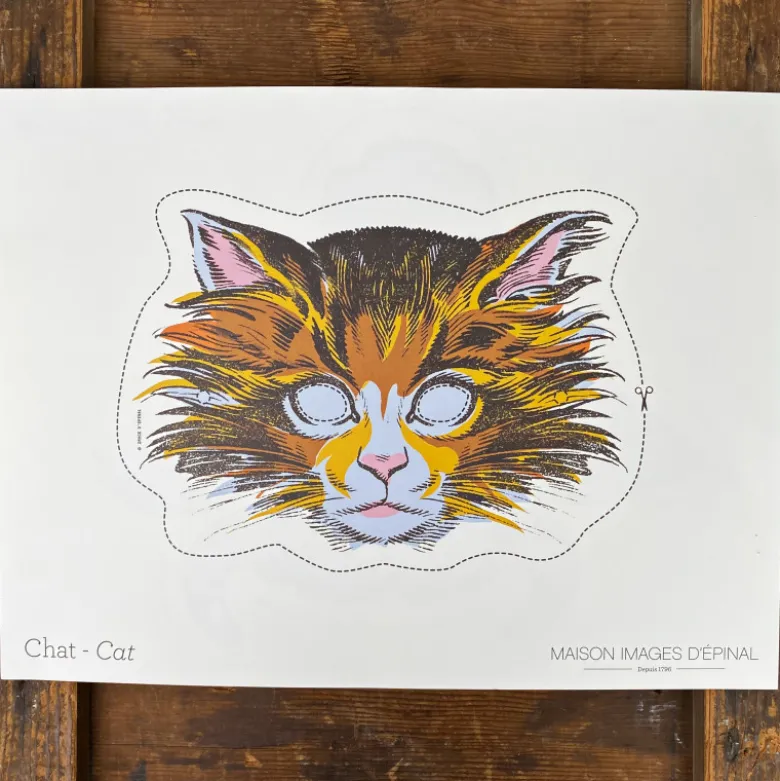 Masques d'animaux à découper