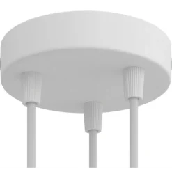 Plafonnier 3 sorties en acier Ø12 cm