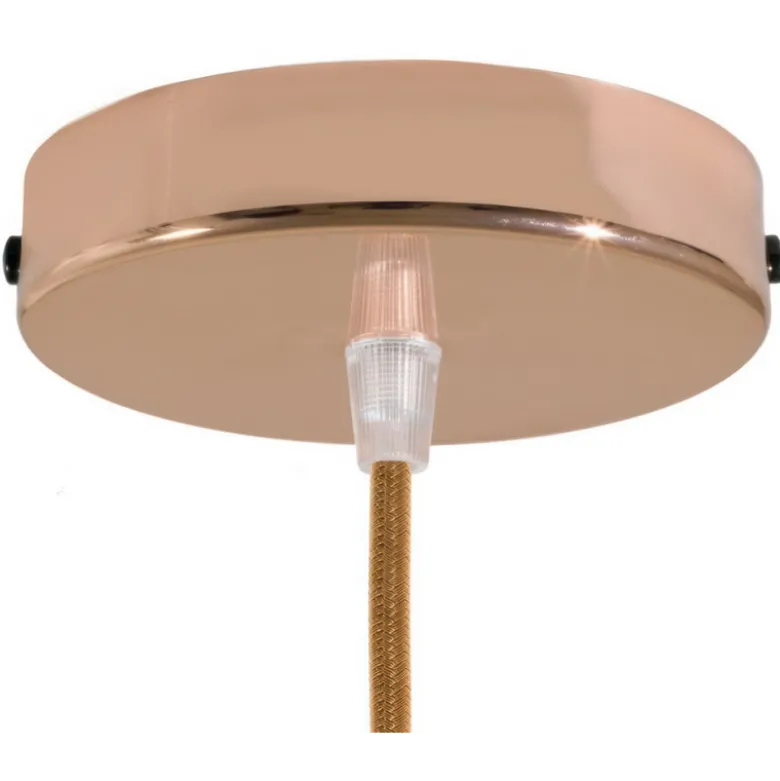 Plafonnier sortie simple en acier Ø12cm