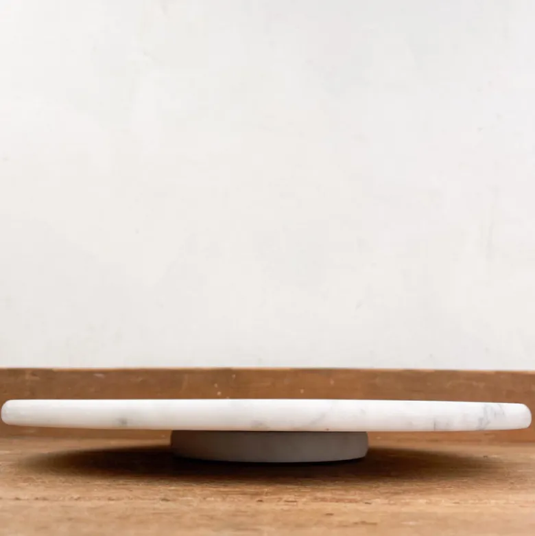 Plateau tournant en marbre