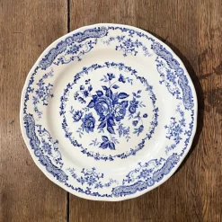 Plat rond décor floral Ø31cm