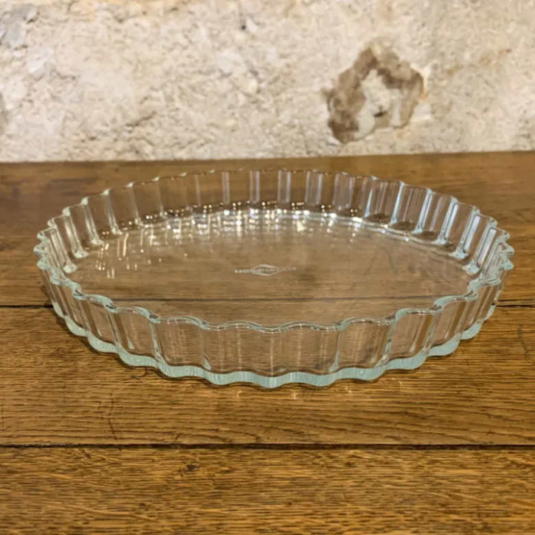 Plat à tarte en verre 28 cm