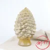 Pomme de pin en grès émaillé