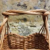 Porte-bouteilles en osier noisette