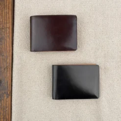 Portefeuille en cuir 6 cartes et billets