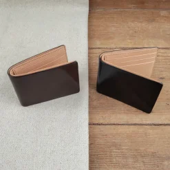 Portefeuille en cuir 6 cartes et billets