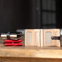 Porte-photos x4 en cuir