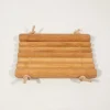 Porte-savon bois et cuir