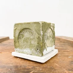 Porte-savon tomette émaillée blanche Maison Empereur
