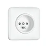 Prise de terre en duroplast blanc
