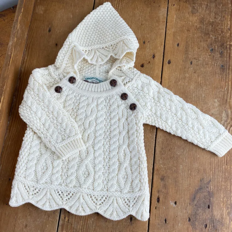 Pull irlandais à capuche bébé 12/18 mois