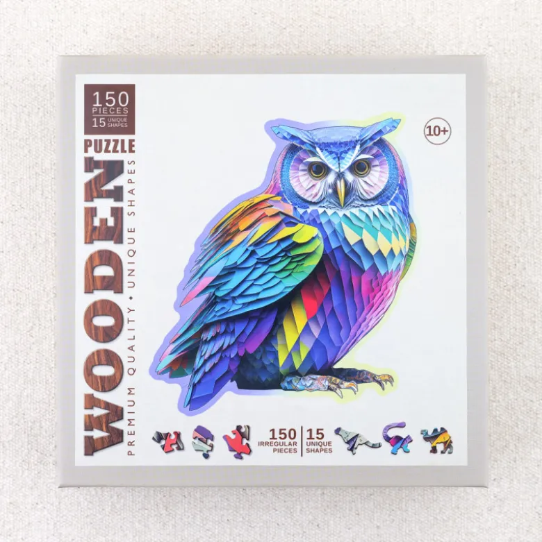 Puzzle Hibou bois 150 pièces