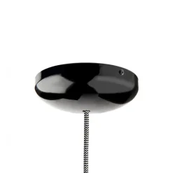Rosace en métal noire Ø14cm
