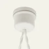 Rosace en porcelaine blanche