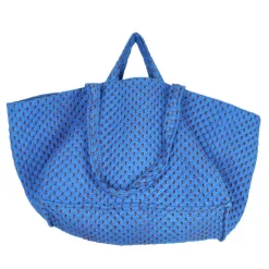 Sac géant provençal bleu motifs mouches
