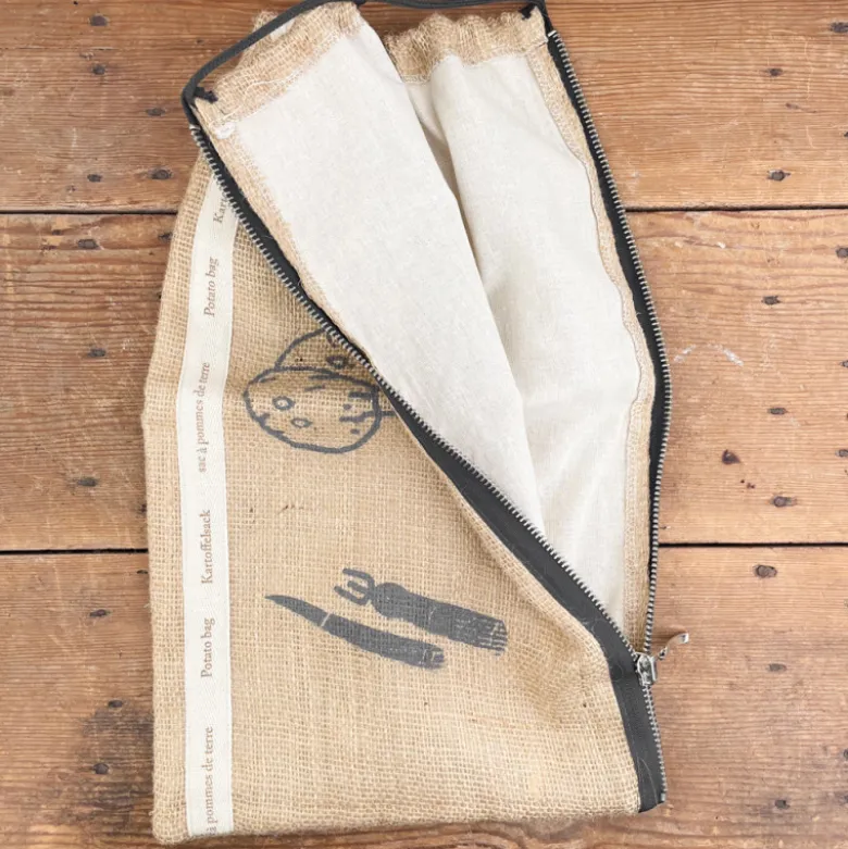 Sac à pommes de terre en jute et coton