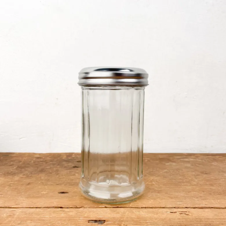 Saupoudreur à sucre en verre et inox 300ml