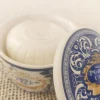 Savon en boîte céramique fleurie