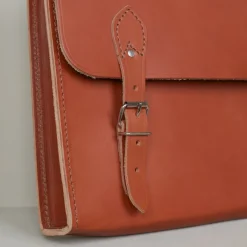 Serviette en cuir type cartable