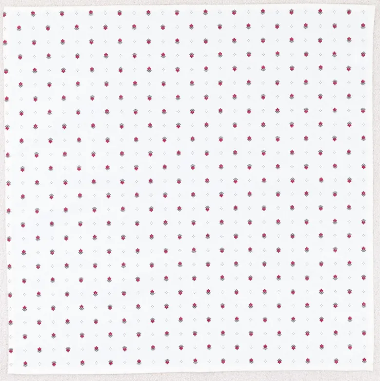 4 Serviettes calissons en coton 45 x 45 cm
