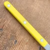 Set de 4 couverts de table jaunes effet mat