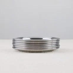 Set de 6 sous-verre inox