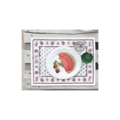 Set de table Fleur d'Arles blanc Souleiado