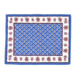 Set de table Fleur d'Arles bleu Souleiado