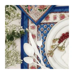 Set de table Fleur d'Arles bleu Souleiado