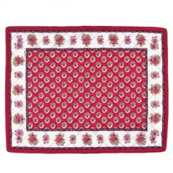 Set de table Fleur d'Arles rouge Souleiado