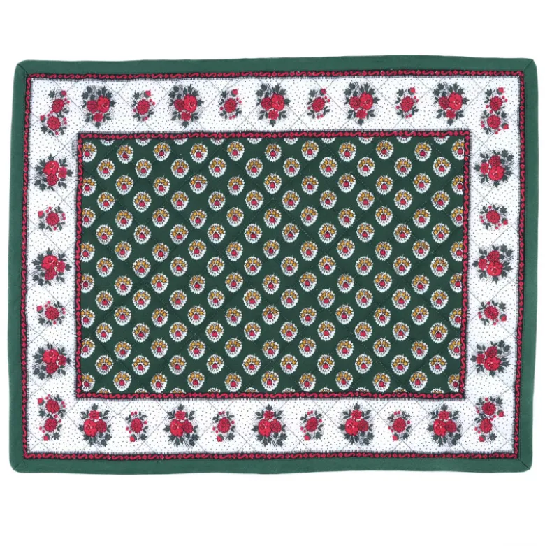 Set de table Fleur d'Arles vert